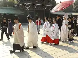 Japanese wedding at the Meiji Shrine